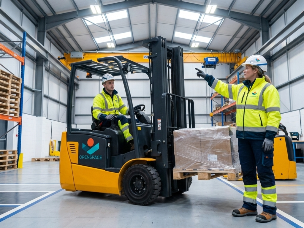 Carretilla y Puente Grúa